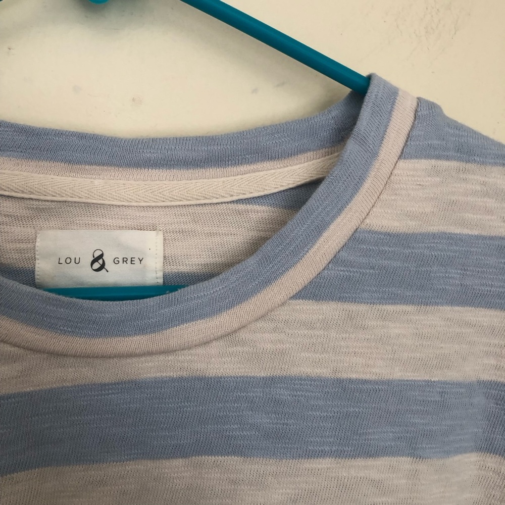 Lou & Grey Striped Crop Top, Size XL - Picture 4 of 7